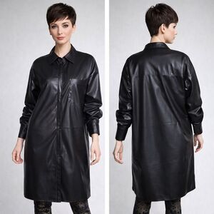 NWT Retrod Vegan Leather Coat Dress